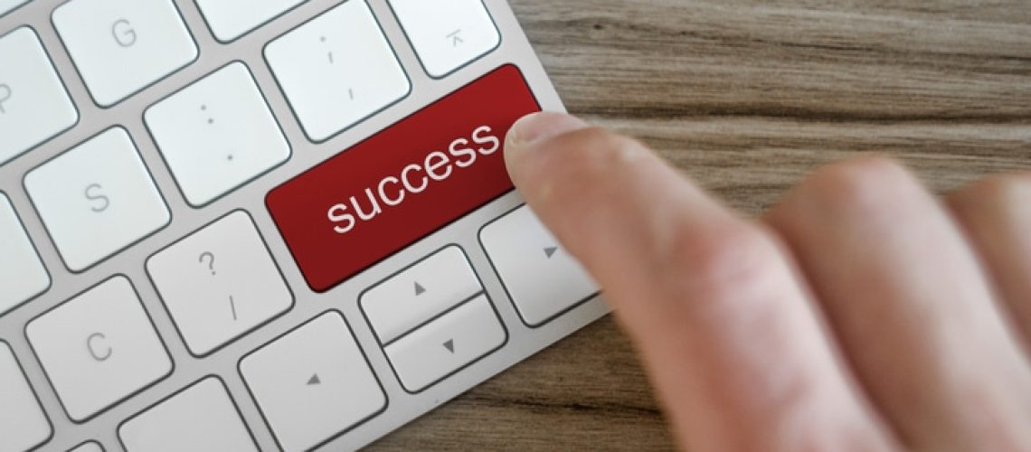 Success Button on Computer Keyboard